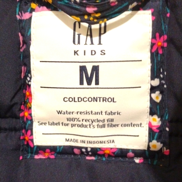 Gap Floral Puffer Vest Size Medium - Picture 3 of 10